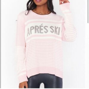 Show Me Your MuMu Light Pink Après Ski Sweater